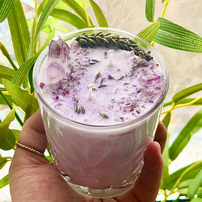 Edelsteinkerze PURPLE HAZE