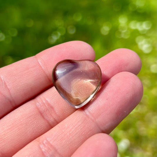 AMAZONITE pocket stone heart