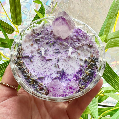 Edelsteinkerze PURPLE HAZE